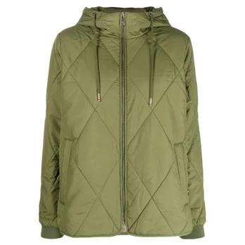 Pūkinė striukė moterims, Žalia, Padded jackets