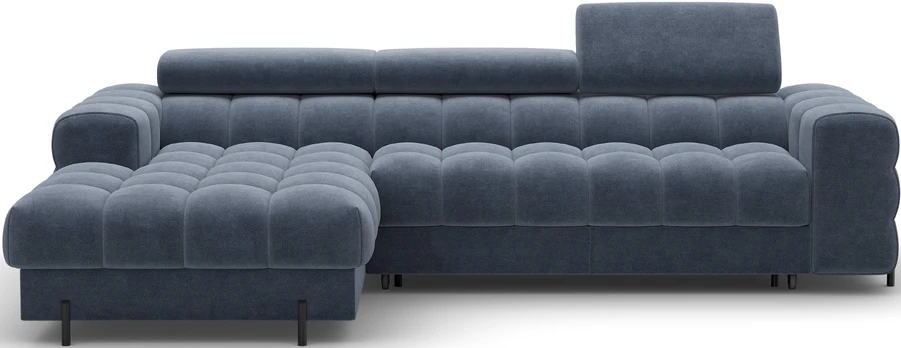 Kampinė sofa Felro, Mėlyna