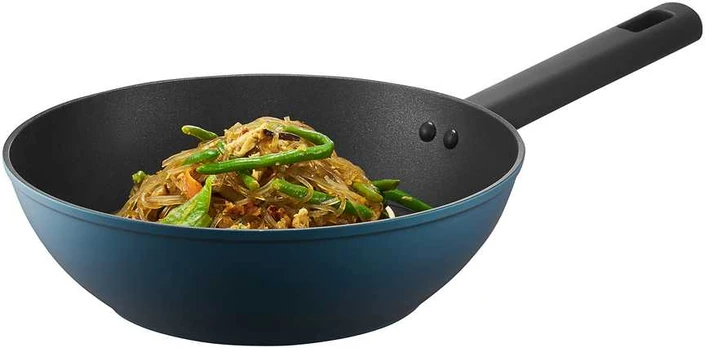 Wok keptuvė su Qualum Basic Azzarro danga 26 cm AMBITION
