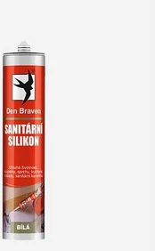 Den Braven Sanitary silicone 280ml baltas RL
