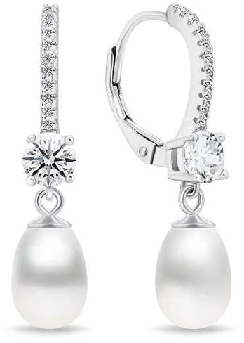 Brilio Silver Elegant sidabrinis earrings with pearls EA634W