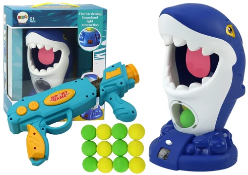 Lean Arcade Game Shark Shooting Ball Gun