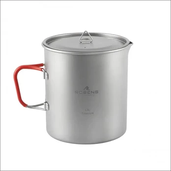Titaninis puodas Robens Forge Duo Pot Ultralight 1,3 l – sidabrinis