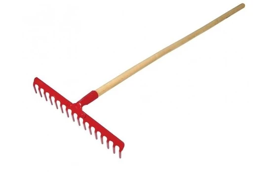 Profix 12385 Sodo grėblys, kniedytas, 12 dantų, kotas: 130 cm