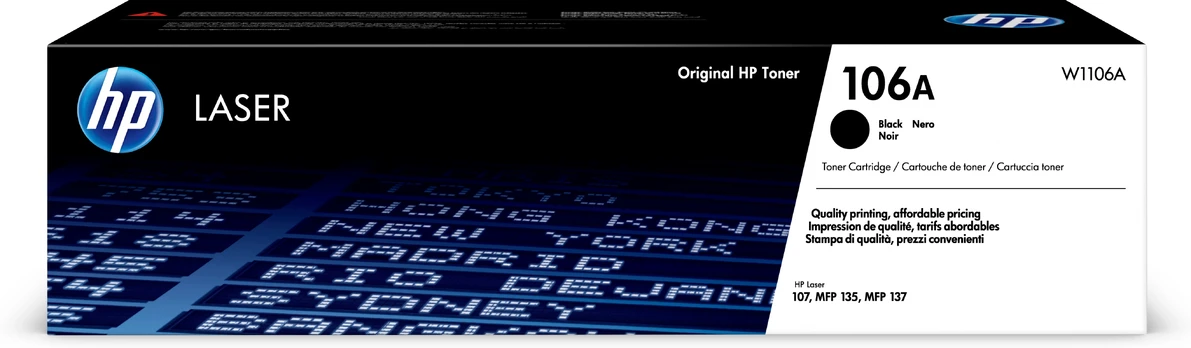 Kasetė HP 106A (W1106A) BK 1000psl OEM