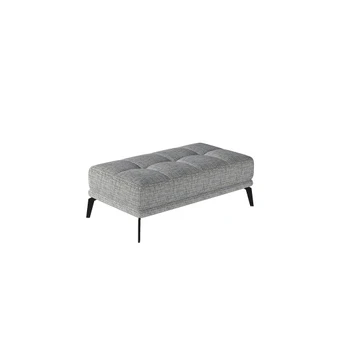 Pufas Torrense Berlin 01, pilkas, 75 cm x 140 cm x 45 cm