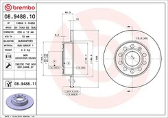BREMBO 08.9488.11 Stabdžių diskas