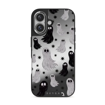 Spooky - iPhone 16 Case, Elite Mirror Dark (MagSafe) / Silver