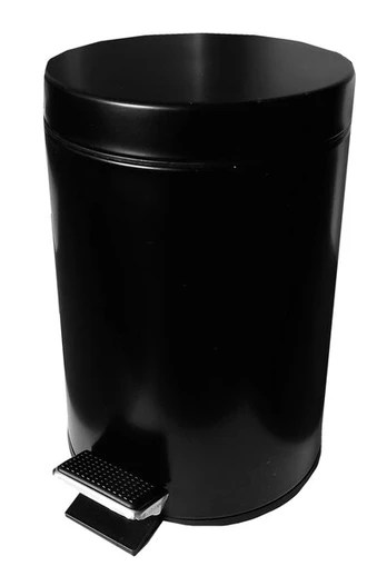 Šiukšlių dėžė COMBO-7L nerūdijančio plieno juoda