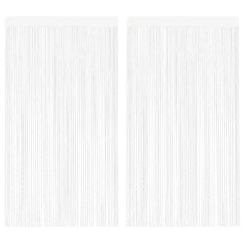 Virvelinės užuolaidos, 2vnt., 140x250cm, baltos spalvos