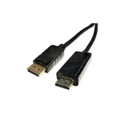 Extra Digital Kabelis DisplayPort - HDMI, 1080P, 3m kaina