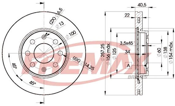 Stabdžių diskas FREMAX BD-0920