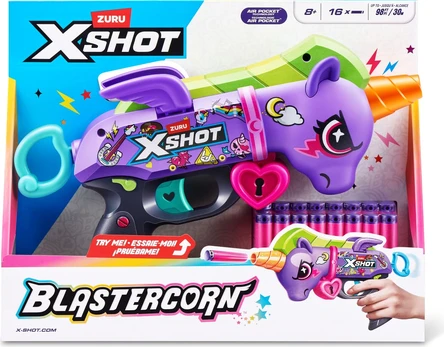 X-Shot - Blastercorn Dark Unicorn (16 Darts) (36882)