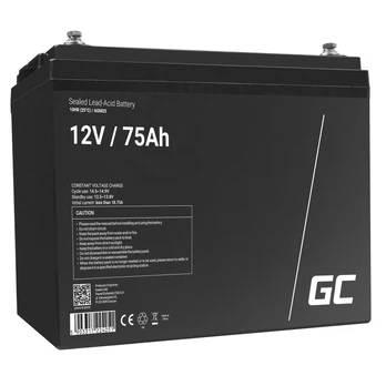 Žalias elementas GREENCELL Baterija AGM 12V 75 Ah