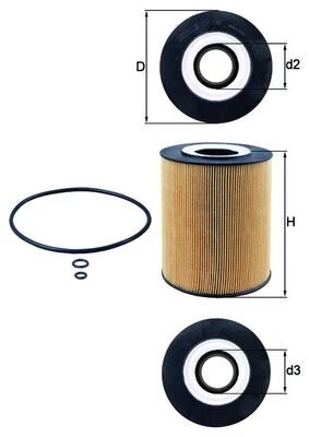 Alyvos filtras KNECHT OX 146D