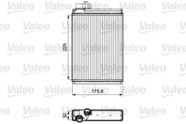 Šilumokaitis, salono šildymas VALEO 811507 kaina