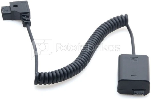 Caruba Sony NP FW50 full decoding Dummy battery + D TAP (spring cable)