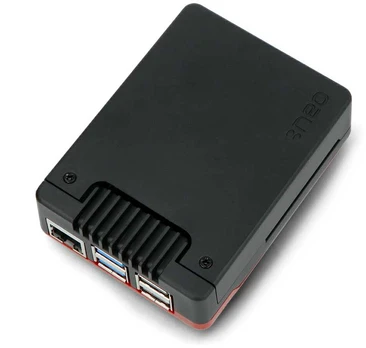 Argon40 Argon Neo 5 Bred – Raspberry Pi 5 dėklas su ventiliatoriumi – juodas ir raudonas