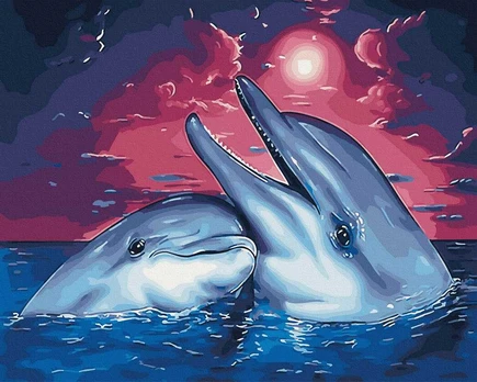 TPS Tapybos rinkinys "Dolphins"