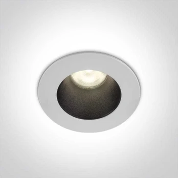 8W LED įleidžiamas šviestuvas, baltas, 3000K, 10108D1/W/W