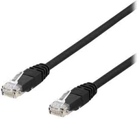 DELTACO TP-65SAU - Patchkabel - RJ-45 (han) til RJ-45 (han) - 5 m - UTP - CAT 6a - sort