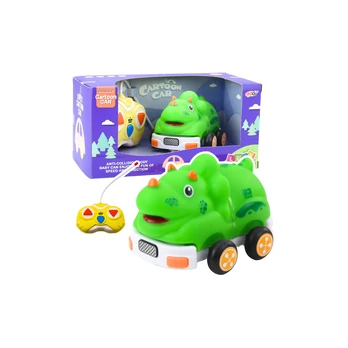 Remote Control RC Car For Toddlers Dinosaur Green