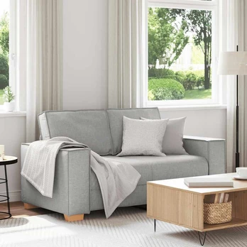 Dvivietė sofa, debesų pilka, 120 cm, audinys