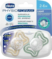 Čiulptukas Chicco PhysioForma Light, 2-6 mėn, 2vnt. kaina