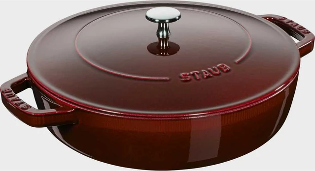 STAUB Ketaus troškintuvas su dangčiu, 24 cm, grenadinas