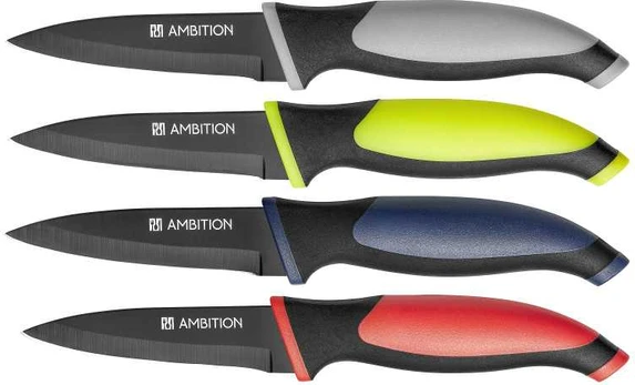 Nóż obierak Base 9 cm AMBITION Spalvų miksas