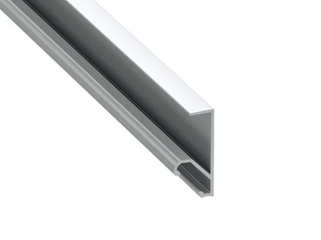 Aliuminio profilis Q18 LED juostelėms - sidabrinis anoduotas - 2 m