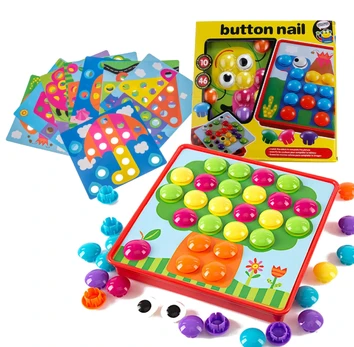 Mozaika Button Nail 6612, įvairių spalvų