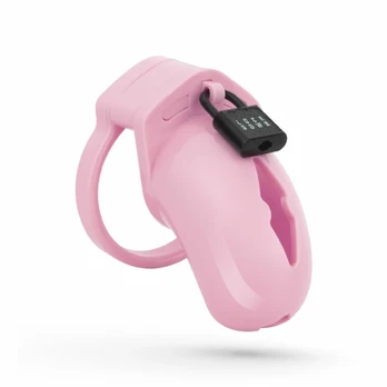 LOCKDOWN Chastity Cage Small Pink - Secure Lightweight Anatomic System