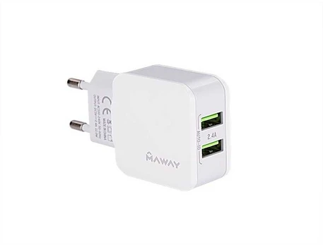 Įkroviklis 2xUSB 2.4A 12W