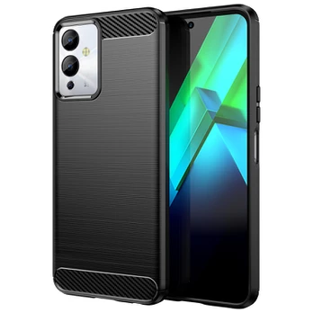 Dėklas Carbon flexible Infinix Note 12i Juodas