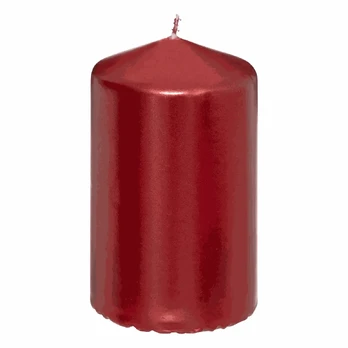 Round candle red 335g