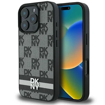 DKNY DKHCP16XPCPTSSK iPhone 16 Pro Max 6,9" juoda/juodas hardcase Checkered Pattern & Printed Stripes