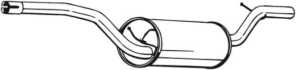 Vidurinis duslintuvas BOSAL 278-165