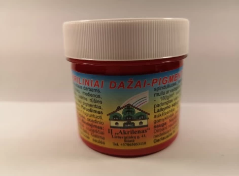 Akriliniai dažai AKRILEN, raudonos sp., 120 ml