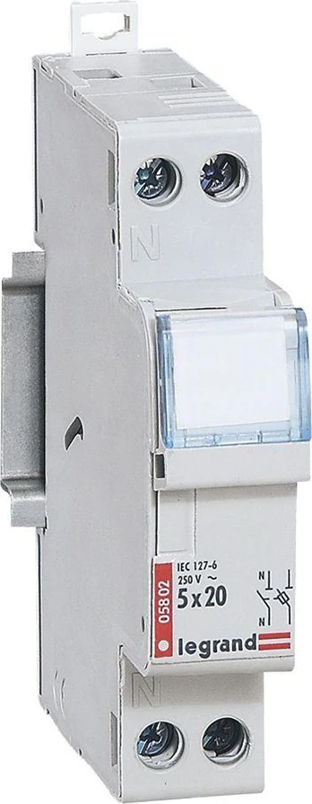 Legrand Cilindro saugiklis 1P + N 5x20mm RB302 005802 - 005802