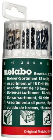 METABO Rinkinys grąžtų MIX 18szt.
