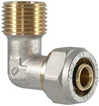 Užveržiama alkūnė 1075, 1/2" x 18 mm x 2 mm, išor. srieg.