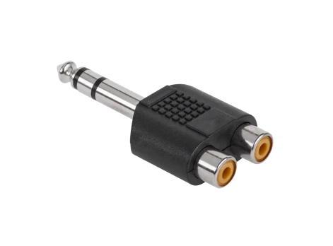 Złącze Jack 6.3 ST.-2xGN.RCA