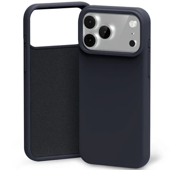 Dėklas Mercury Silicone do iPhone 17 Pro Max tamsiai mėlyna