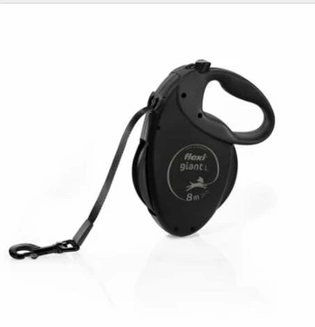FLEXI Giant Tape Juodas Edition - automatic dog leash - 8 m