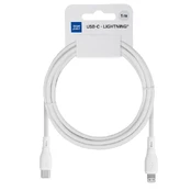 USB kabelis Blue Star (PJ72) "USB-C (Type-C) to Lightning" (27W) 1m baltas kaina