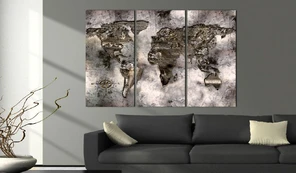 Artgeist Kamštinis paveikslas - Opalescent Map [Cork Map] 60x40 kaina