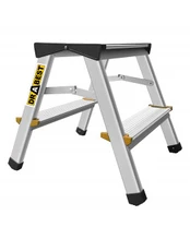 Dvipusės aliuminio kopėčios DRABEST DD2 150 kg