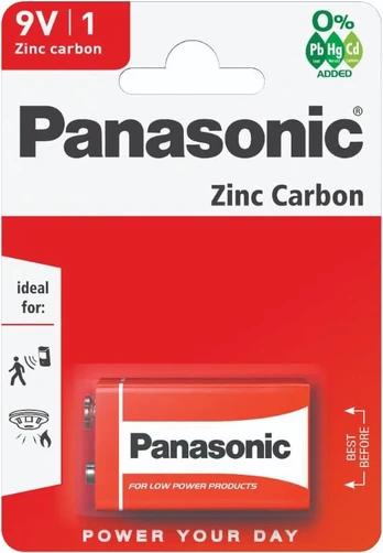 Panasonic Batteries Panasonic battery 6F22RZ/1B 9V