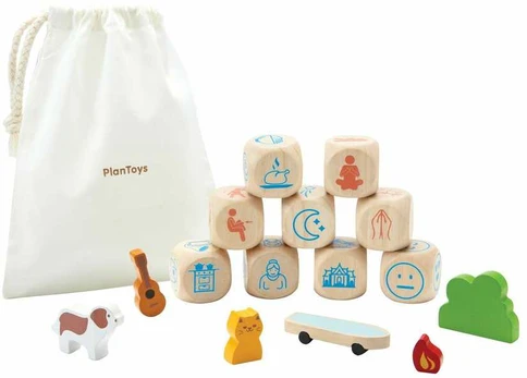 PlanToys pasakojimų kauliukai (8904)